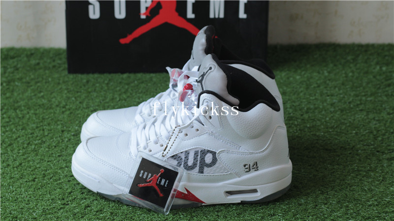 Air Jordan 5 Retro Supreme White